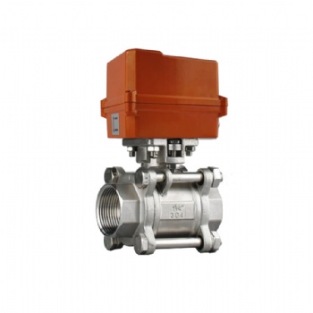 Thread electric ball valve