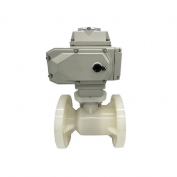 Electric PVDF flange ball valve