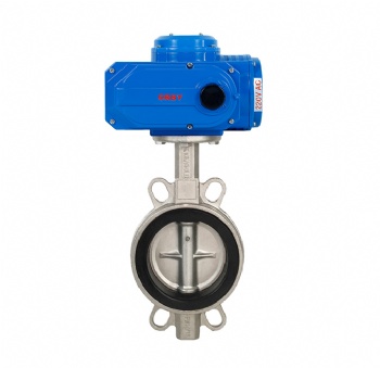 Water electric wafer butterfly valve