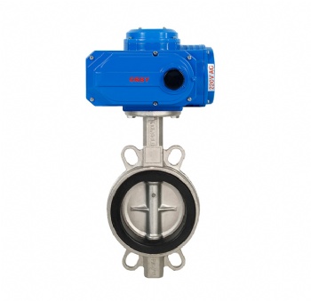 Water electric wafer butterfly valve